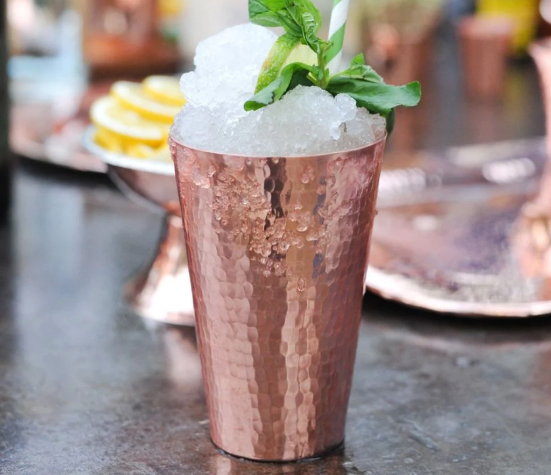 Copper Iced tea cup