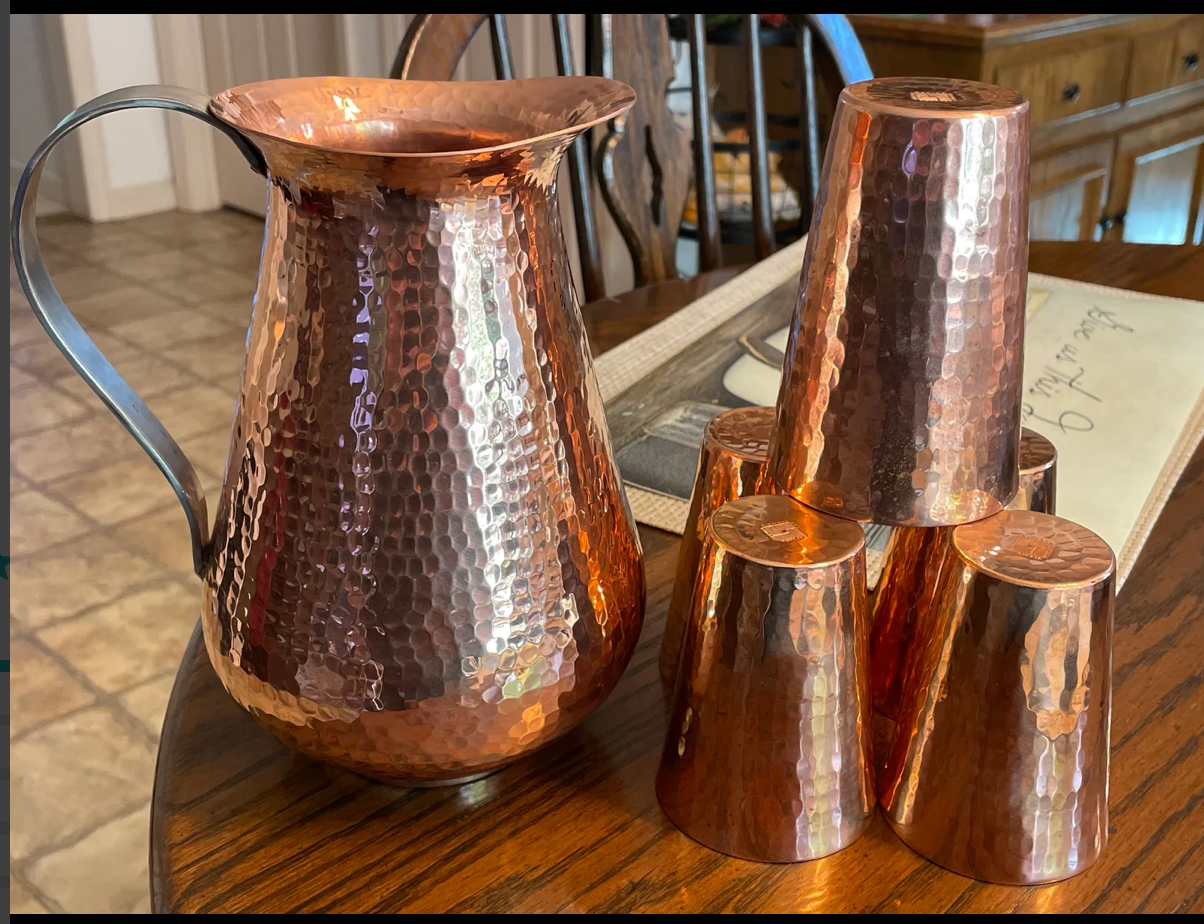 Copper Iced tea cup