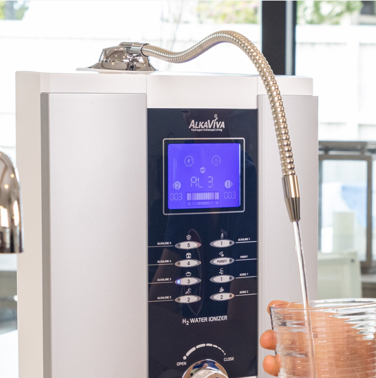 Vesta H2 Alkaline Water Ionizer with hydrogen filter