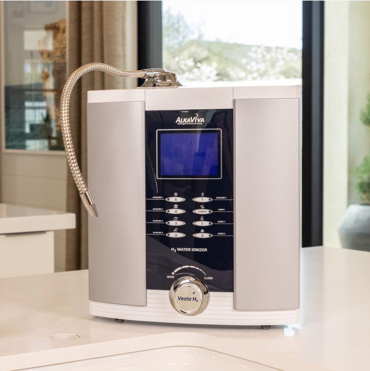 Vesta H2 Alkaline Water Ionizer with hydrogen filter