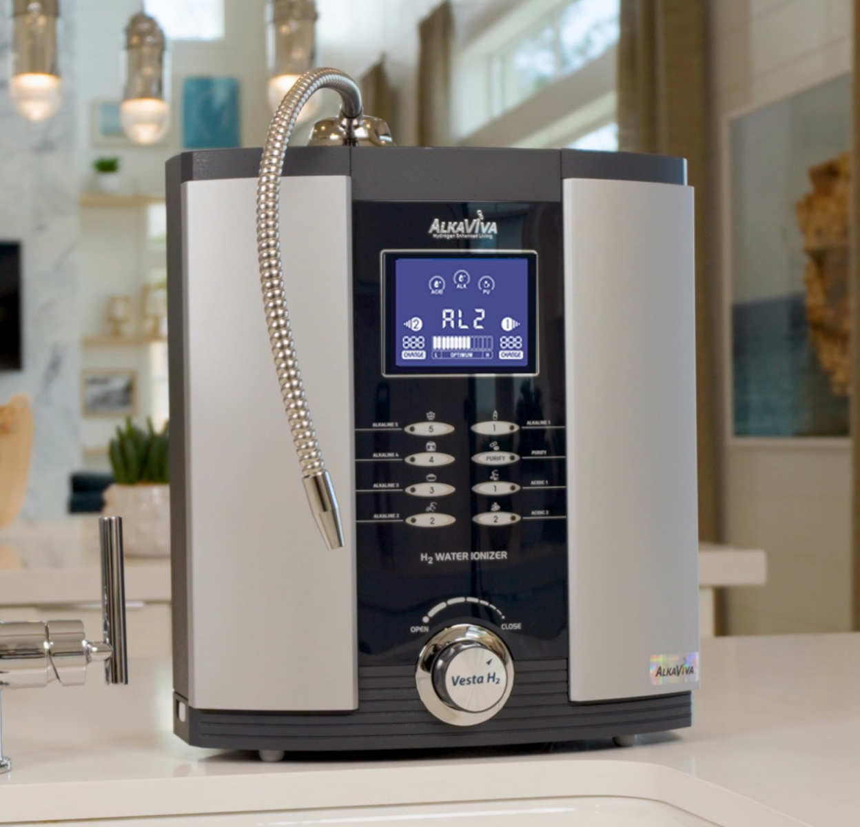 Vesta H2 Alkaline Water Ionizer with hydrogen filter