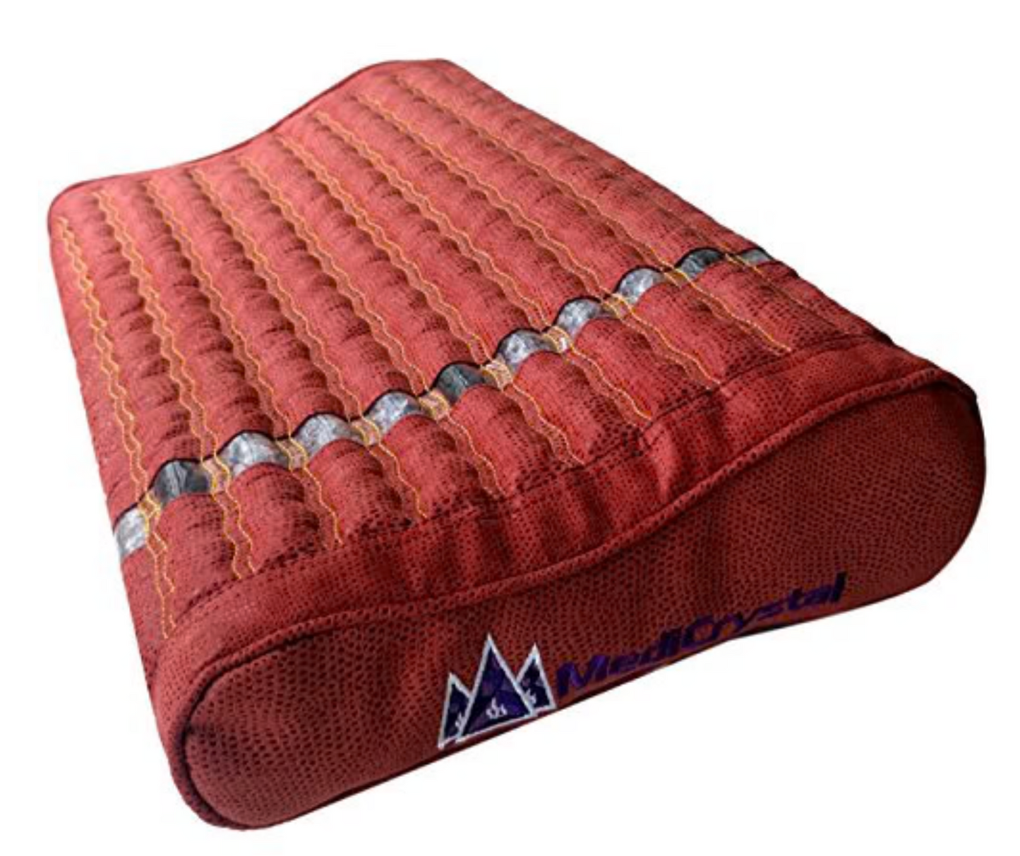 Soft Red Brown Infrared Amethyst Tourmaline Pillow
