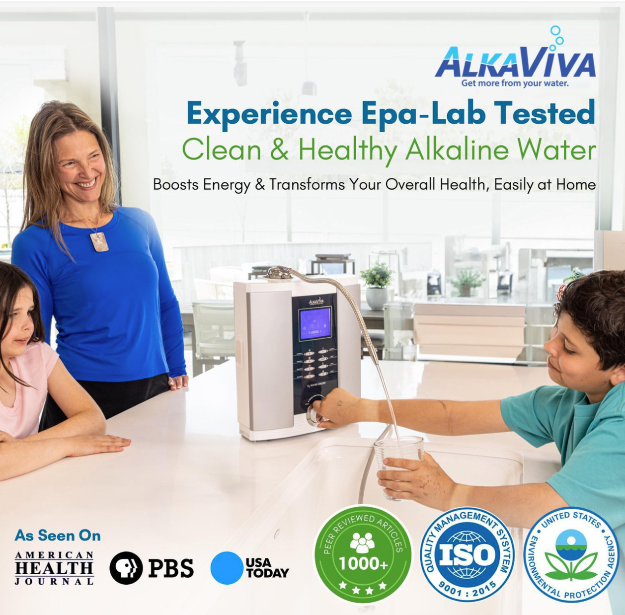 Athena H2 hydrogen water ionizer alkaline filter