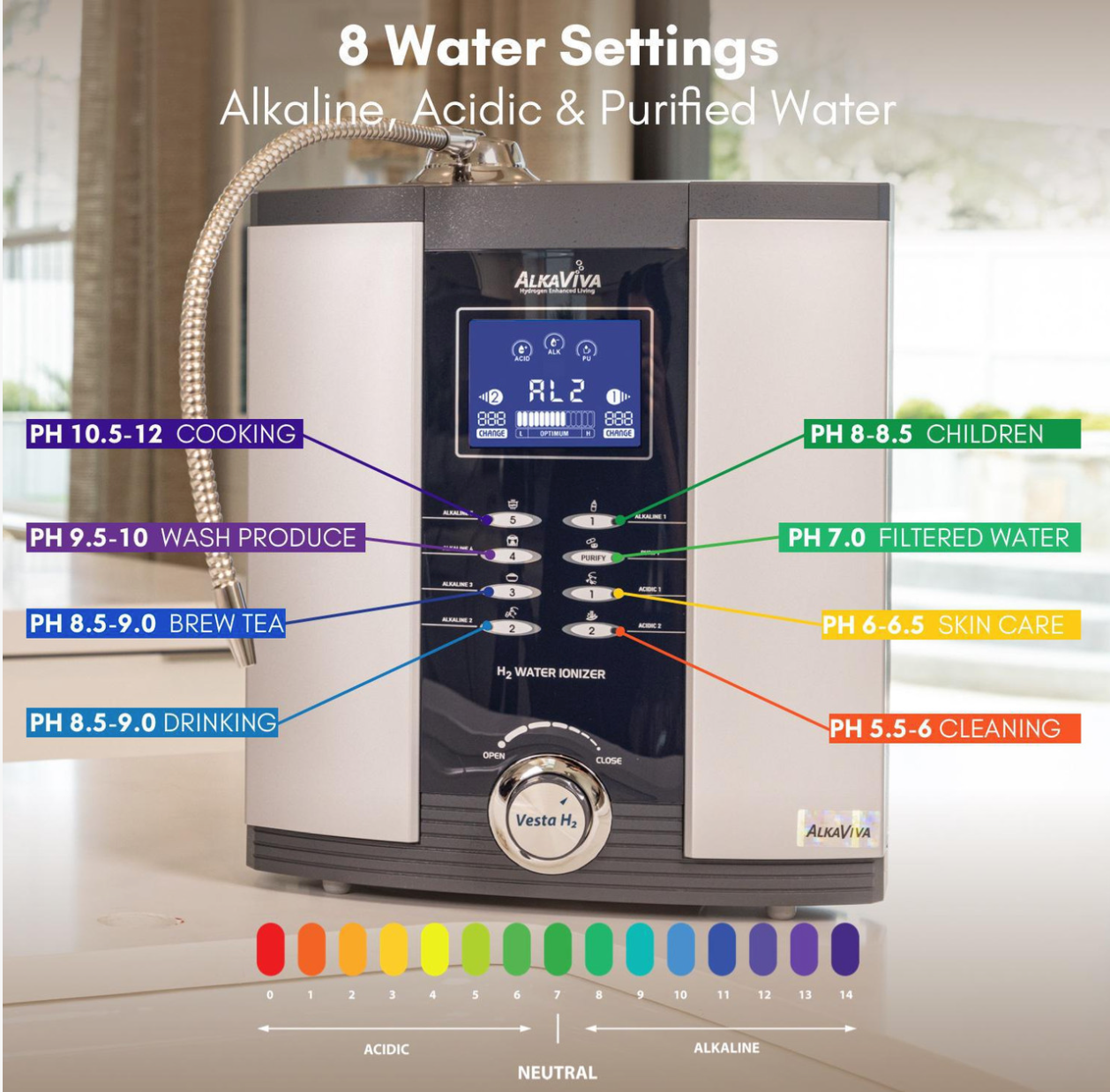 Athena H2 hydrogen water ionizer alkaline filter