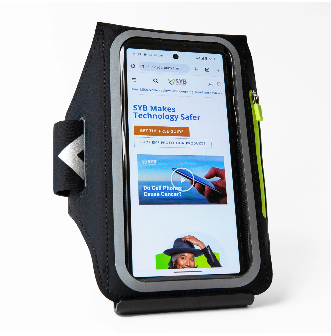 EMF Protection Arm Band Phone Pouch