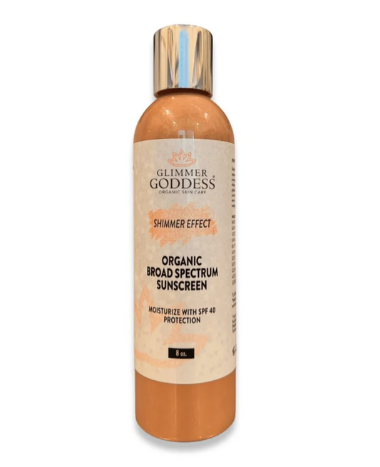 Organic Shimmer Suntan Lotion - SPF 40
