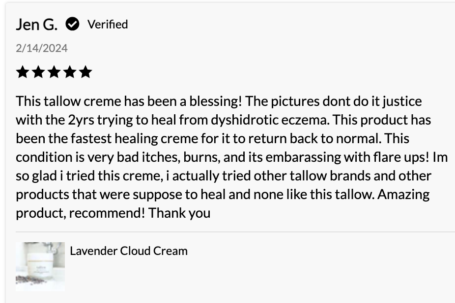 Cloud Cream Tallow Moisturizer with Organic Oils
