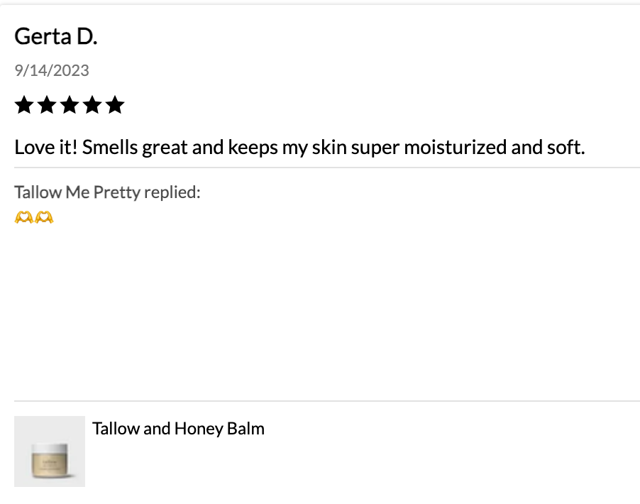 Tallow and Honey Balm