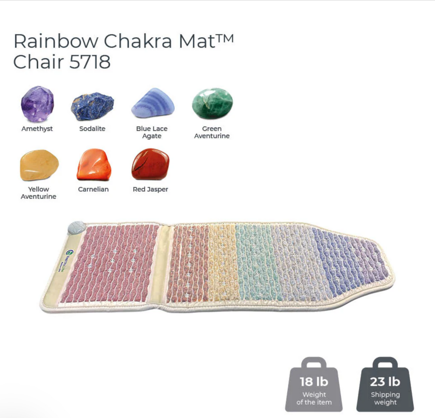 Rainbow Chakra Chair Mat | Photon & PEMF