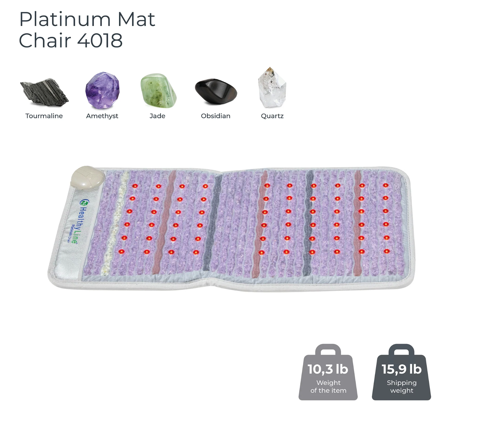 HealthyLine Inframat Pro Mat Chair with PEMF and Photon Lights
