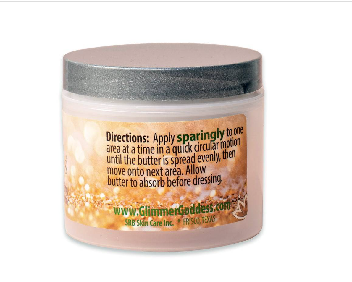 Organic Shimmering Body Butter Cream - 4 Colors