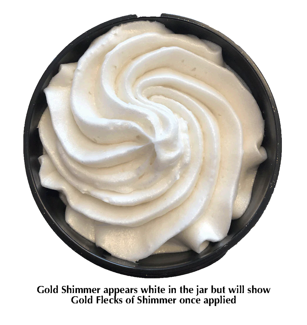 Organic Shimmering Body Butter Cream - 4 Colors