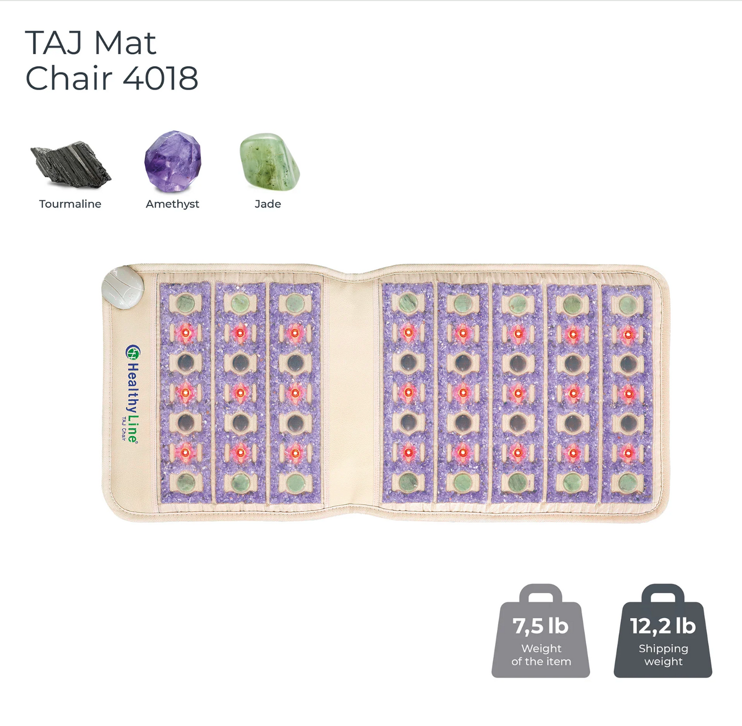 TAJ-MAT | Far Infrared, PEMF, & Photon Seat Pad 4018